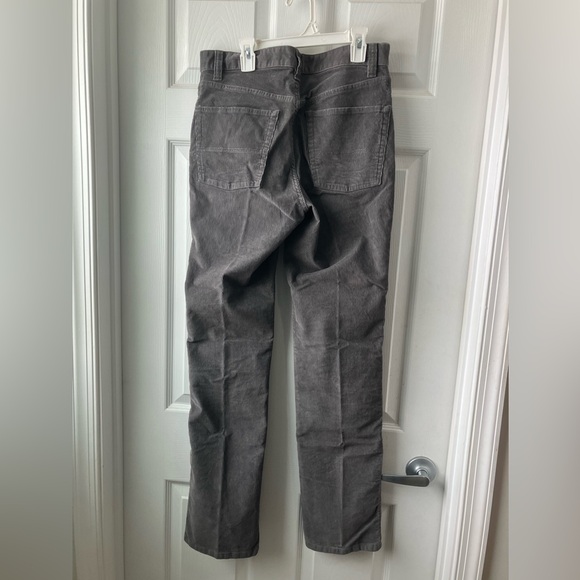 LL Bean Gray Corduroy Business Casual Work  Men’s Pants 30 x 32 - Picture 3 of 5